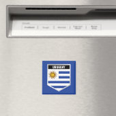 Aimant Uruguay Flag Shield (In Situ (Lave-vaisselle))