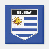 Aimant Uruguay Flag Shield (Devant)