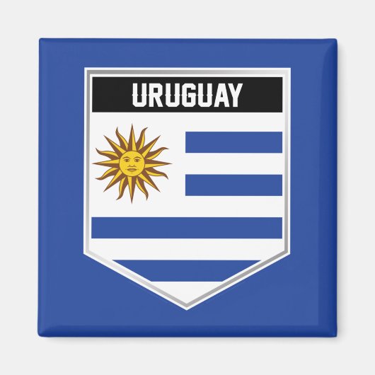 Aimant Uruguay Flag Shield (Devant)
