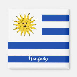 Aimant Uruguayan flag & Uruguay holiday/sports fans