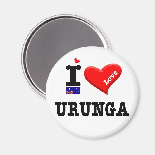 Aimant URUNGA - I Love (Recto/Verso)