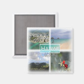 Aimant US0145 Amérique, États-Unis, Hawaï, réfrigérateur (Recto/Verso)