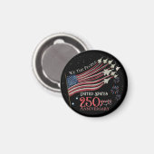 Aimant US 250th Anniversary We the People Liberty Round  (Recto/Verso)