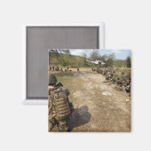 Aimant US Marines assure la sécurité en tant qu'UH-1N (Recto/Verso)