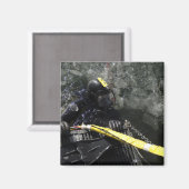 Aimant US Navy Diver se prépare à commencer sa plongée (Recto/Verso)