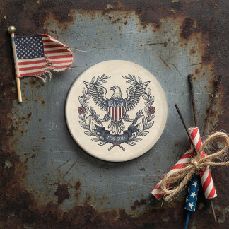 Aimant USA 250 Patriotic Eagle Heritage Motif Crm ID1299