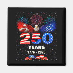 Aimant USA 250e anniversaire 1776 2026 Aigle patriotique