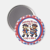 Aimant USA 250th Anniversary Souvenir - Patriotique (Recto/Verso)