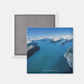Aimant USA, Alaska, Glacier Bay National Park, vue aérien (Recto/Verso)