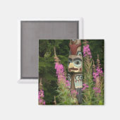 Aimant USA, Alaska, Ketchikan, Totem Bight State (Recto/Verso)