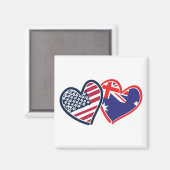 Aimant USA—Australie-Amour (Recto/Verso)