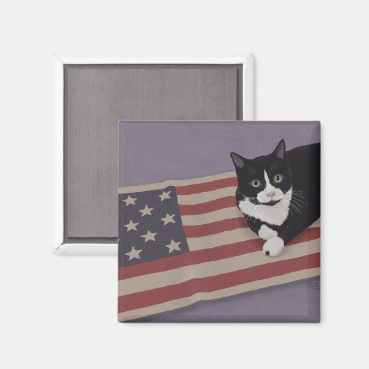 Aimant USA Cat (Recto/Verso)
