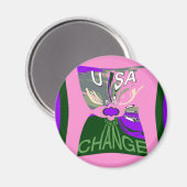Aimant USA Change Art Print (Recto/Verso)
