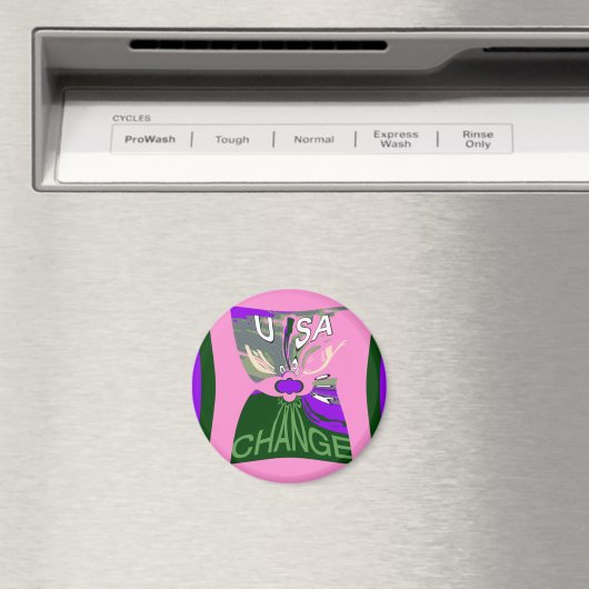 Aimant USA Change Art Print (In Situ (Lave-vaisselle))