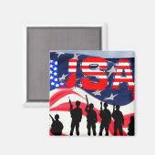 Aimant USA en l'honneur (Recto/Verso)
