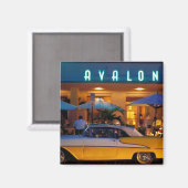 Aimant USA, FL, Miami, South Beach la nuit. (Recto/Verso)