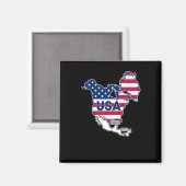 Aimant Usa = Groenland + Canada + Golfe + Canal (Recto/Verso)
