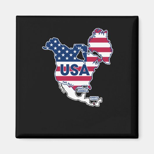 Aimant Usa = Groenland + Canada + Golfe + Canal (Devant)