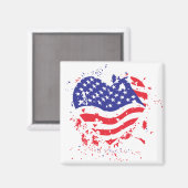 Aimant USA-Heart-Paint-Splatter (Recto/Verso)