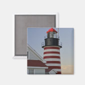 Aimant USA, Maine, Lubec. West Quoddy Head Lighthouse (Recto/Verso)