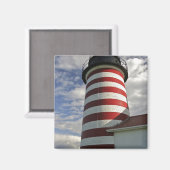 Aimant USA, Maine, Lubec. West Quoddy Head LIghthouse (Recto/Verso)