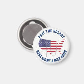 AIMANT USA MAP AMERICAN FLAG HOLY ROSARY (Recto/Verso)
