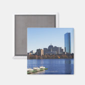 Aimant USA, Massachusetts, Boston skyline (Recto/Verso)