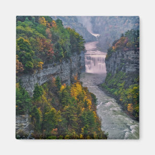 Aimant USA, New York, Letchworth State Park. Rivière et