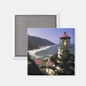 Aimant USA, Oregon, Florence. Phare de Heceta Head (Recto/Verso)