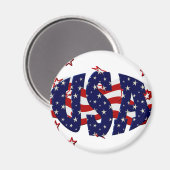 Aimant USA-patriotique (Recto/Verso)