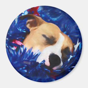 Aimant USA Patriotique Chien American Pit Bull Terrier