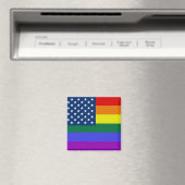 Aimant USA Rainbow Pride (In Situ (Lave-vaisselle))
