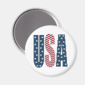 Aimant USA Stars et Stripes (Recto/Verso)