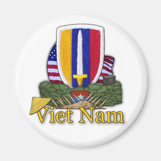 Aimant USARV Vietnam vétérans vétérans de guerre vétérans (Devant)