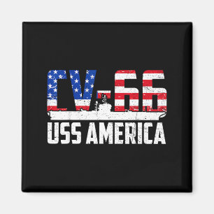 Aimant USS America CV-66 vétéran d'avion patriotique