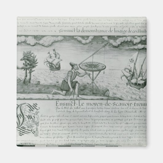 Aimant Utilisation du sextant (Devant)