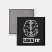 Aimant Utiliser - Conception du cerveau (Recto/Verso)