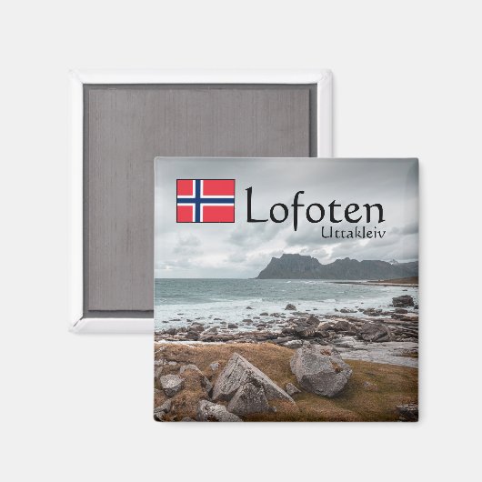 Aimant Uttakleiv Lofoten Souvenir (Recto/Verso)