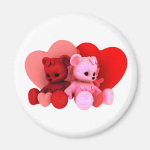Aimant V2 de Bearz Valentine de nounours