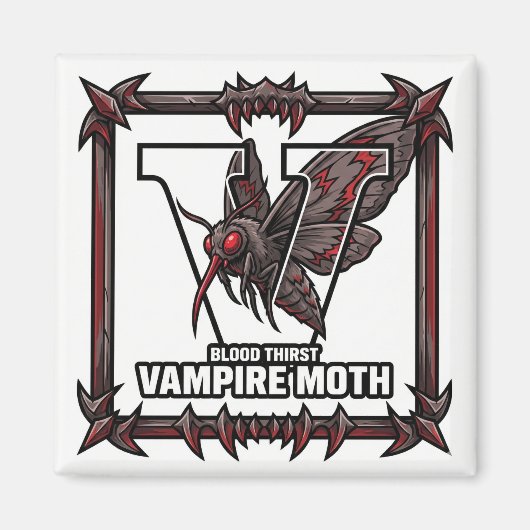 Aimant V est pour le papillon vampire - Apprentissage de (Devant)