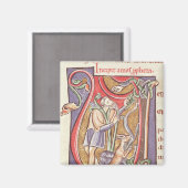 Aimant 'V' initial historique représentant Amos (Recto/Verso)