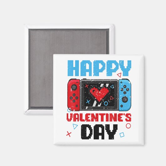 Aimant V Is For Video Games Funny Valentines Day Gamer Co (Recto/Verso)