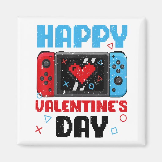 Aimant V Is For Video Games Funny Valentines Day Gamer Co (Devant)