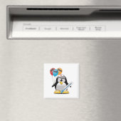 Aimant Va-t'en bientôt. Infirmière de pingouin. (In Situ (Lave-vaisselle))