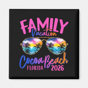 Aimant Vacances à Cocoa Beach Floride 2026 Famille assort