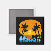 Aimant Vacances à Hawaï  (Recto/Verso)