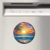 Aimant Vacances à la plage de Maui (In Situ (Lave-vaisselle))