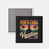 Aimant Vacances à Punta Cana 2026 Création de Souvenirs É (Recto/Verso)