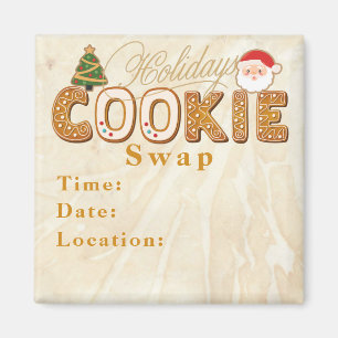 Aimant Vacances Cookies Échange Invitation