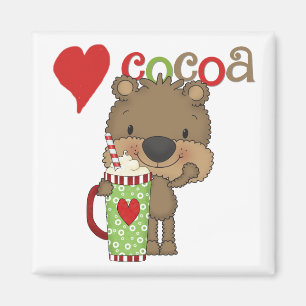 Aimant Vacances d'amour de cacao d'ours